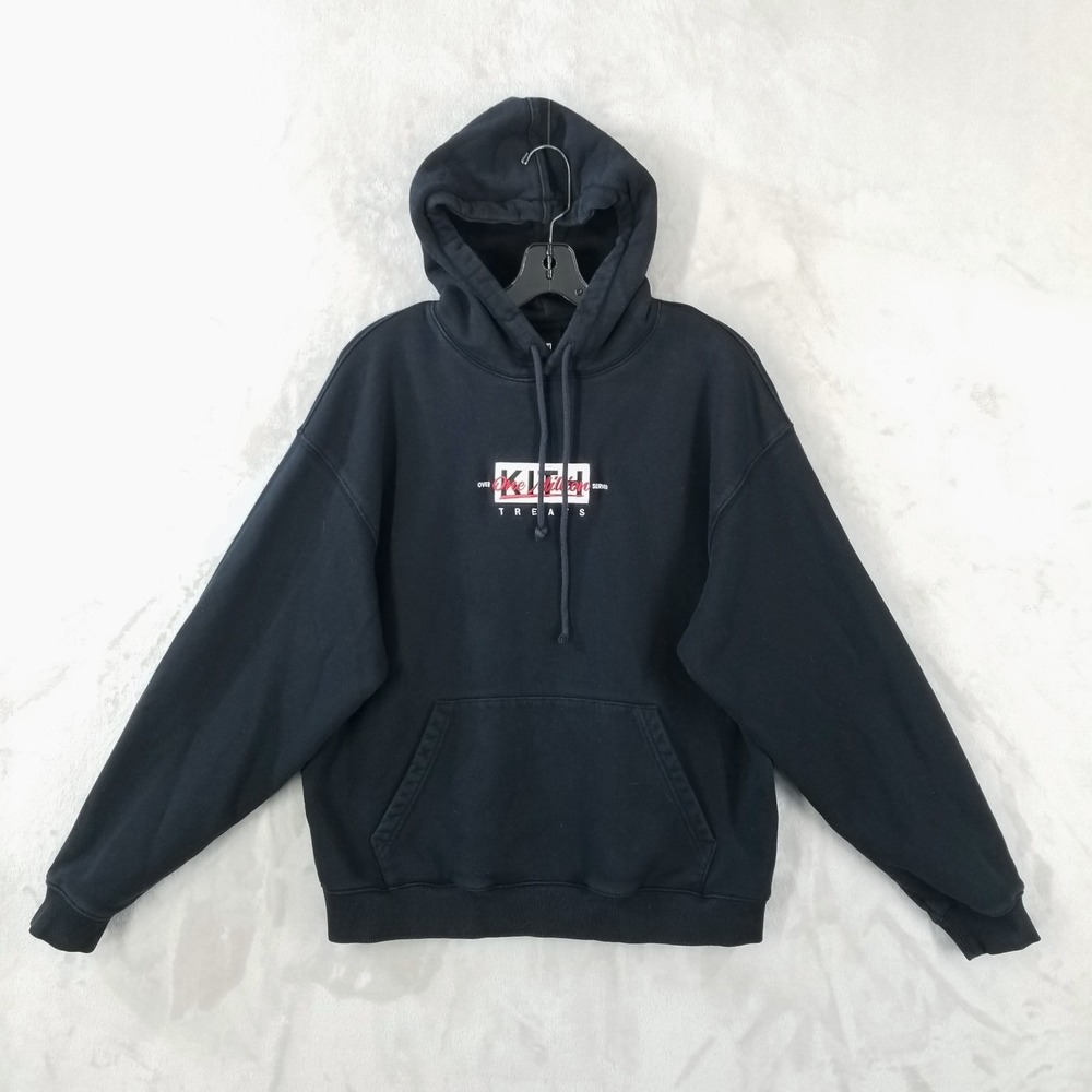 Kith Treats Box Logo Over One Million Served Hoodie Medium Black SS23 Cotton